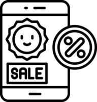 Smartphone Line Icon vector