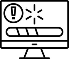 Error Line Icon vector