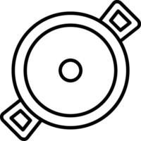 Stewpot Line Icon vector