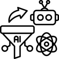 Filter Line Icon vector