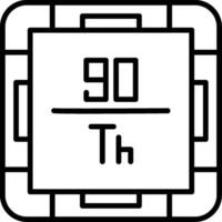 Thorium Line Icon vector