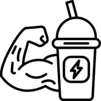 Shake Line Icon vector