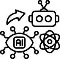 Virtual Reality Line Icon vector