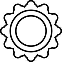 Plate Line Icon vector