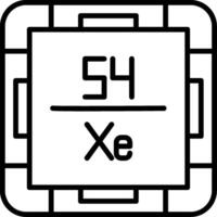 Xenon Line Icon vector