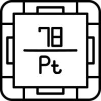 Platinum Line Icon vector