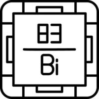 Bismuth Line Icon vector