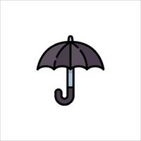 An umbrella icon on a white background vector