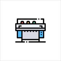 A printer icon on a white background vector
