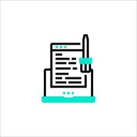 A document scanner icon on a white background vector