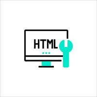 Html5 web development and design vector
