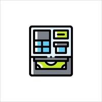 A vending machine icon on a white background vector