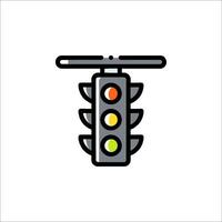 Traffic light icon illustration vector