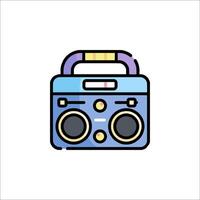 A boombox icon on a white background vector