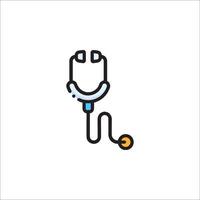 A stethoscope icon on a white background vector