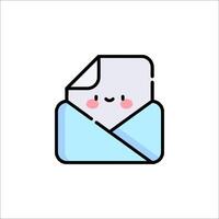 An email icon with a smiley face vector