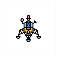 A robot with a head and arms on it vector
