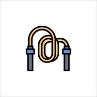A jump rope icon on a white background vector