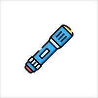 A blue pen icon on a white background vector