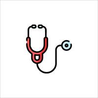 A stethoscope icon on a white background vector