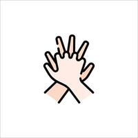 Hands icon illustration vector
