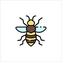 A bee icon on a white background vector