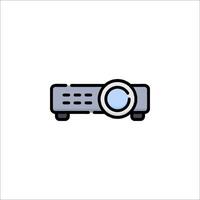 A projector icon on a white background vector