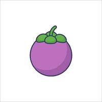 A purple tomato icon on a white background vector