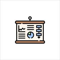 A business report icon on a white background vector