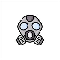 A gas mask icon on a white background vector