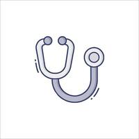 A stethoscope icon on a white background vector
