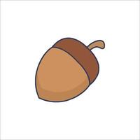 An acorn icon on a white background vector
