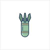 A bomb icon on a white background vector
