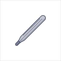 Thermometer icon isolated on white background vector