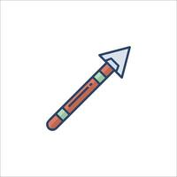A pencil with a sharp point on it vector