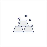 A pyramid with three blocks on top of it vector