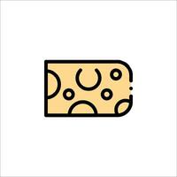 Cheese icon illustration isolated on white background vector