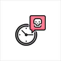 Time is running out icon illustration vector