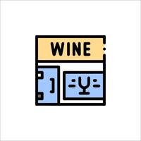 Wine icon illustration vector