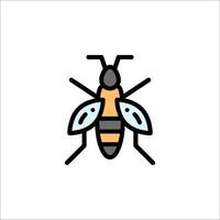 A bee icon on a white background vector