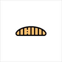 A simple logo for a sandwich vector