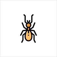 An insect icon on a white background vector
