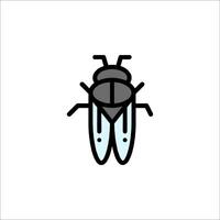 A fly icon on a white background vector