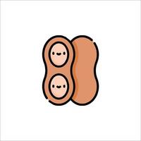 Two peas in a pod icon vector