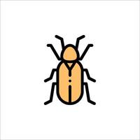 A beetle icon on a white background vector