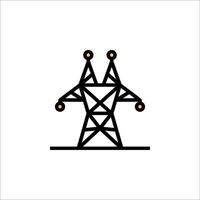 An icon of a high voltage tower vector