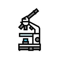 microscope genetic engineering color icon illustration vector