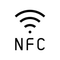 signal nfc technology glyph icon illustration vector