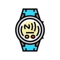 smartwatch nfc technology color icon illustration vector