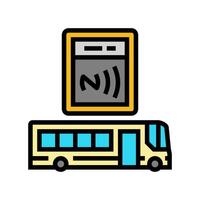 phone tapping object nfc technology color icon illustration vector